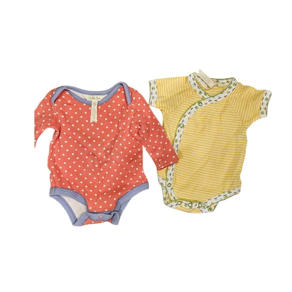 Matilda Jane Baby Bodysuit Bundle 0-3 Months Polka‎ Dot Stripe Floral Infant Set